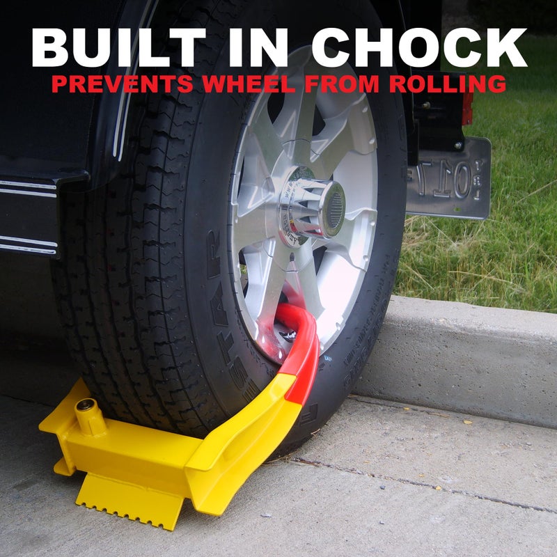 TRIMAX TCL75 - Trailer Wheel Lock - Fits 7"-11.25" Tires - Wheel Boot Lock for Trailer, Car, Truck, Boat, ATV, Camper, and More - Image 4